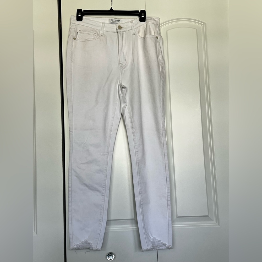 Judy Blue White High-Rise Skinny Jeans